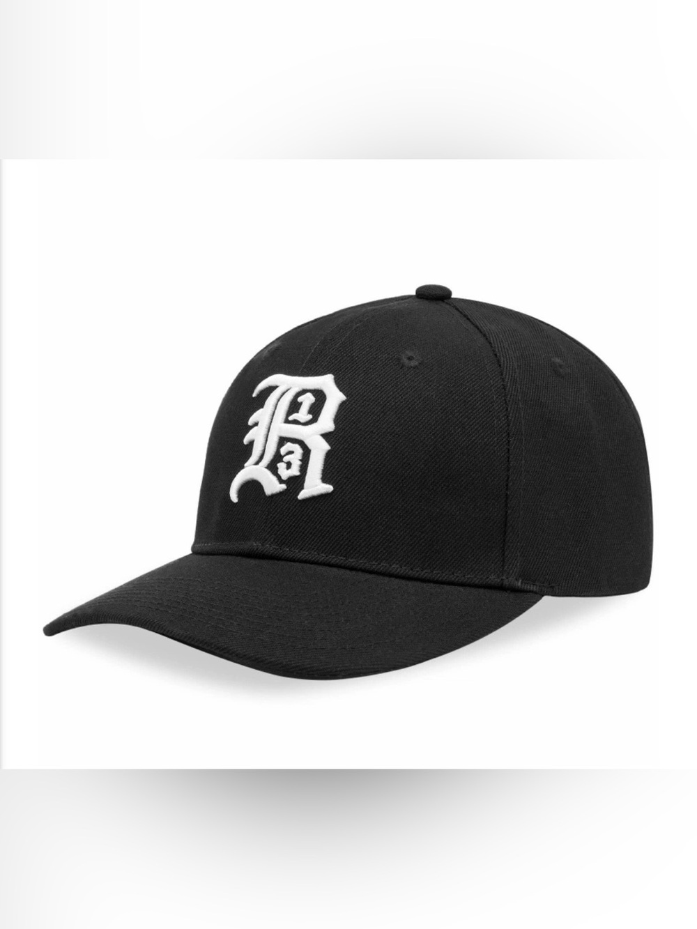 R13 Women’s Black ‘R’ Logo Embroidered Baseball Cap